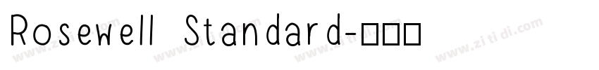 Rosewell Standard字体转换